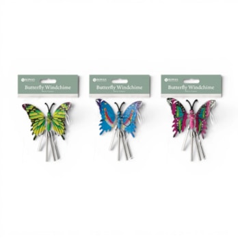 Wholesale Plastic Butterfly Windchime 25cm | Wholesale Direct
