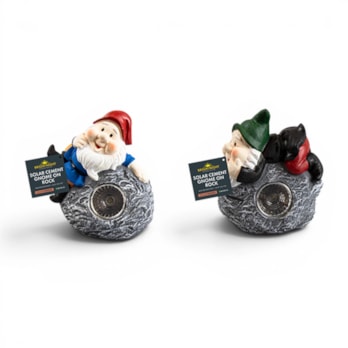 Wholesale Cement Gnome on Rock Solar Light | Wholesale Direct Wholesale Cement Gnome on Rock Solar Light | Wholesale Direct