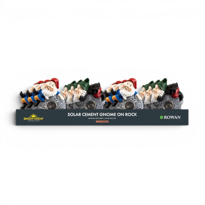 Wholesale Cement Gnome on Rock Solar Light | Wholesale Direct