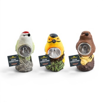 Wholesale Cement Bird Solar Light CDU | Wholesale Direct