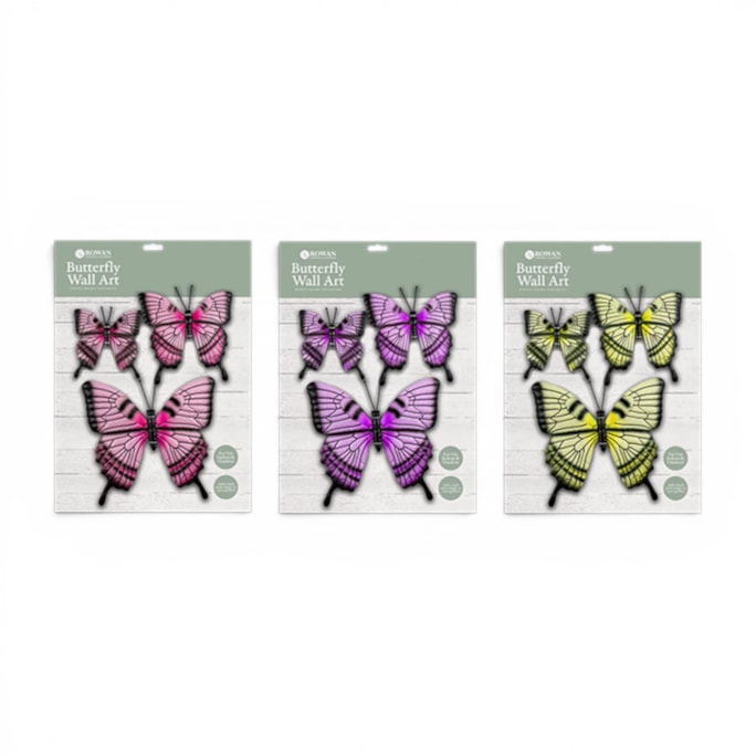 Wholesale Butterfly Wall Decorations 3pk | Wholesale Direct