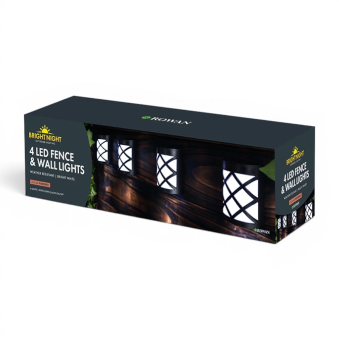 Wholesale Solar LED Fence & Wall Lights 4pk | Wholesale Direct