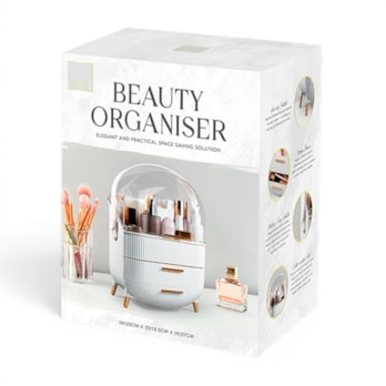 Wholesale White Cosmetic Storage Case With Handle | Wholesale Direct