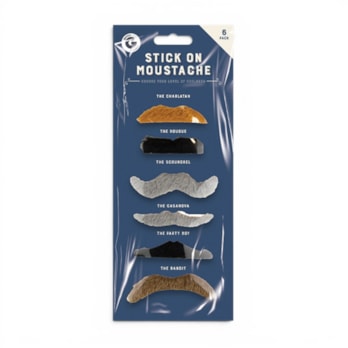 Wholesale Stick On Moustache 6 pk | Wholesale Direct