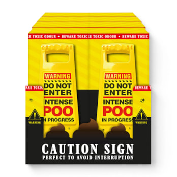 Wholesale Poo In Progress Warning Sign CDU | Wholesale Direct Wholesale Poo In Progress Warning Sign CDU | Wholesale Direct