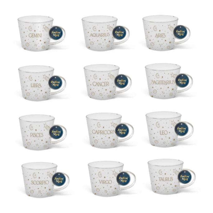 Wholesale Zodiac Glass Constellation Mug | Wholesale Direct