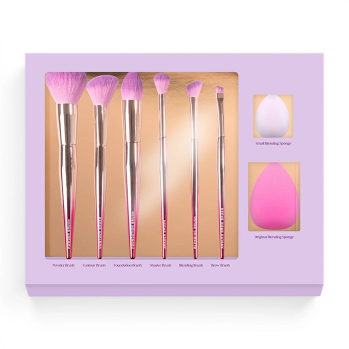 Wholesale Rose Gold Professional Makeup Brush Set 8pk | Wholesale Direct