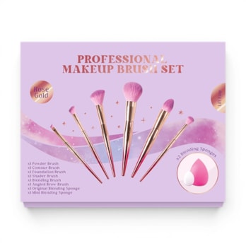 Wholesale Rose Gold Professional Makeup Brush Set 8pk | Wholesale Direct Wholesale Rose Gold Professional Makeup Brush Set 8pk | Wholesale Direct