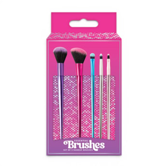 Wholesale Colourful Makeup Brush Set 5pk | Wholesale Direct Wholesale Colourful Makeup Brush Set 5pk | Wholesale Direct