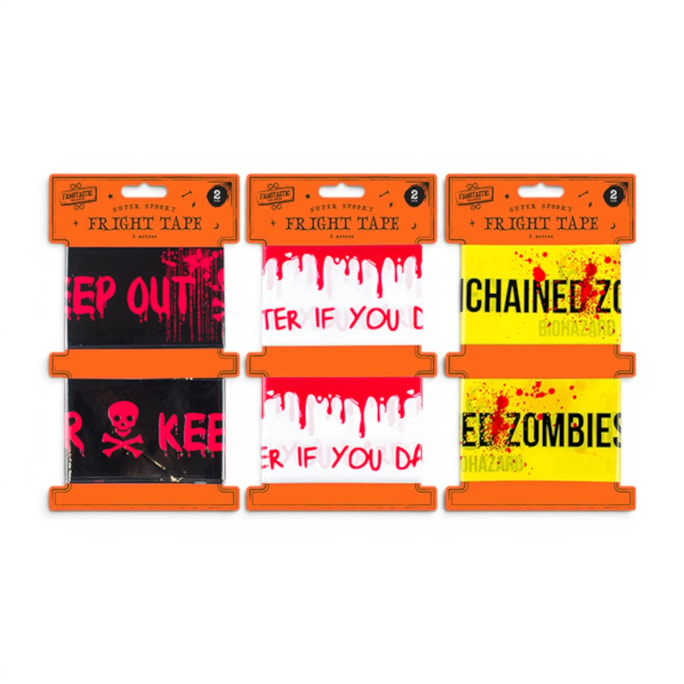 Wholesale Halloween Fright Tape - 2 Pack | Wholesale Direct Wholesale Halloween Fright Tape - 2 Pack | Wholesale Direct