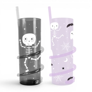Wholesale Halloween Spiral Straw Tumbler | Wholesale Direct