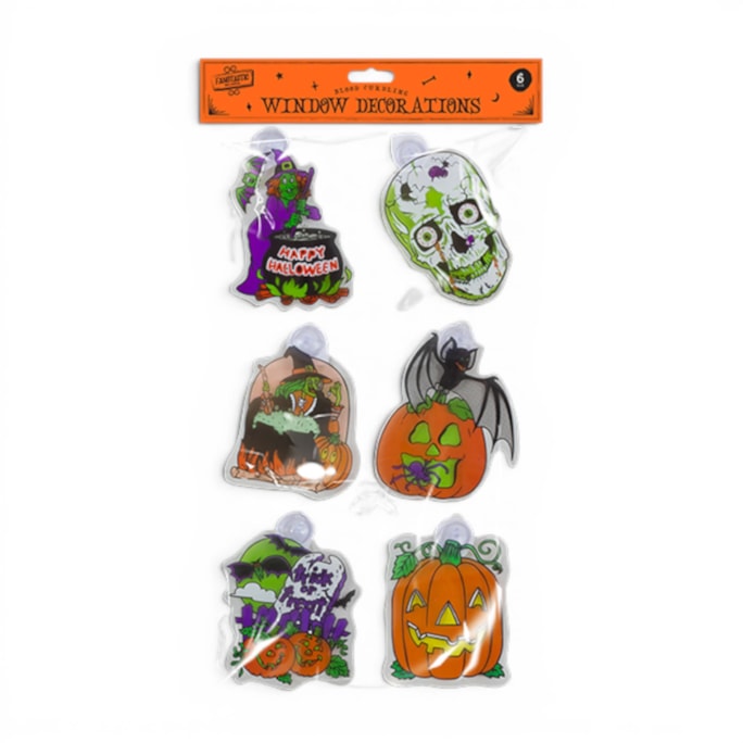 Wholesale Halloween Window Decorations - 6 Pack | Wholesale Direct Wholesale Halloween Window Decorations - 6 Pack | Wholesale Direct