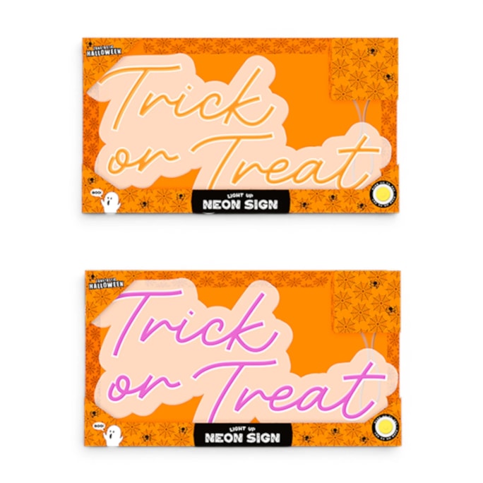 Wholesale Light Up Neon Trick Or Treat Sign | Wholesale Direct