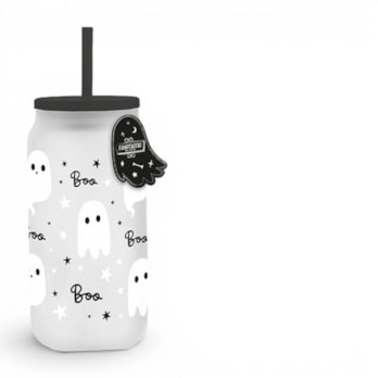 Wholesale Ghost Glass Mason Jar With Straw | Wholesale Direct