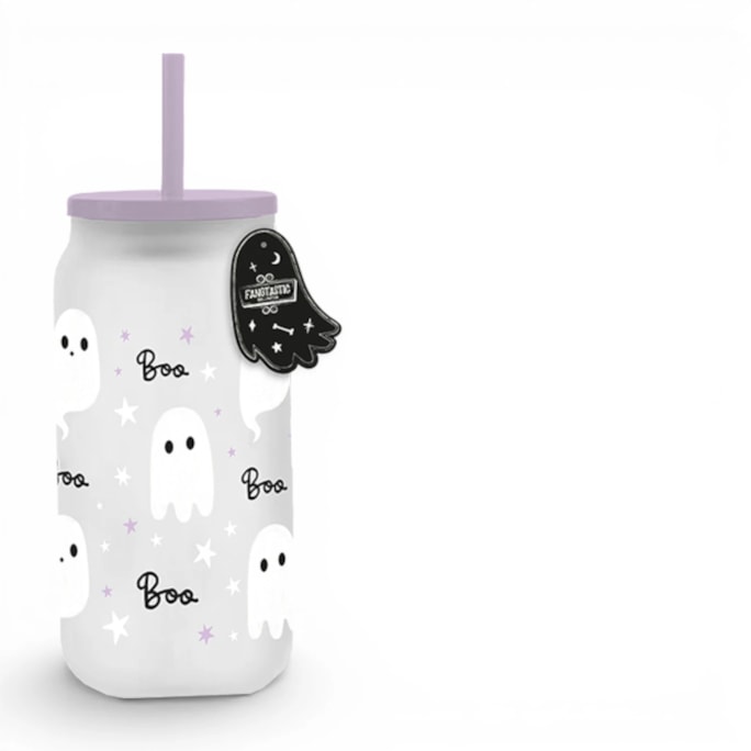 Wholesale Ghost Glass Mason Jar With Straw | Wholesale Direct
