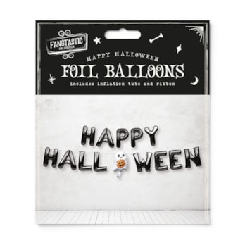 Wholesale Happy Halloween Slogan Foil Balloons | Wholesale Direct
