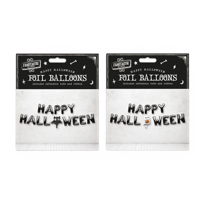 Wholesale Happy Halloween Slogan Foil Balloons | Wholesale Direct