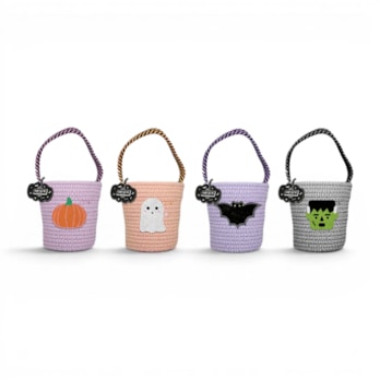 Wholesale Halloween Character Woven Bucket Bag | Wholesale Direct