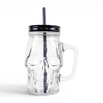 Wholesale Skull Jar With Lid & Straw | Wholesale Direct