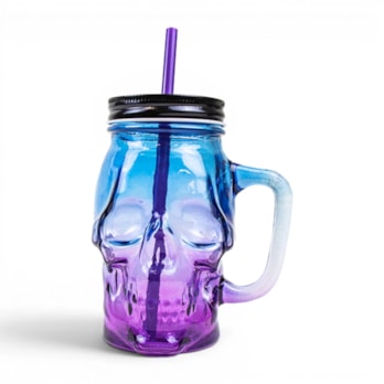 Wholesale Skull Jar With Lid & Straw | Wholesale Direct