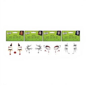 Wholesale Halloween Face Tattoo Set | Wholesale Direct