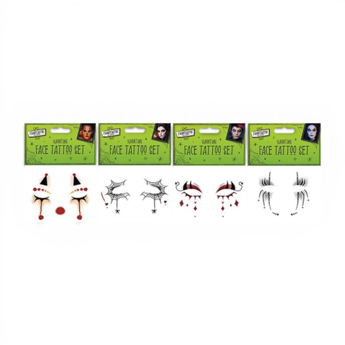 Wholesale Halloween Face Tattoo Set | Wholesale Direct