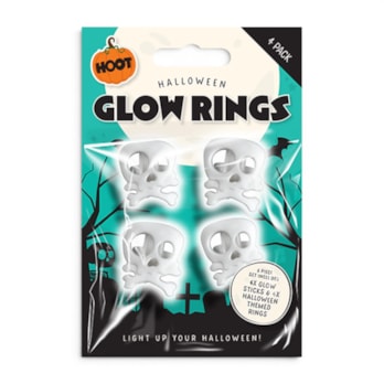 Wholesale Halloween Glow Rings 4pk CDU | Wholesale Direct
