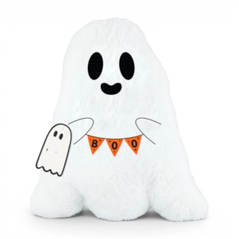 Wholesale Halloween Ghost Cushion With Embroidered Detail 43cm | Wholesale Direct Wholesale Halloween Ghost Cushion With Embroidered Detail 43cm | Wholesale Direct