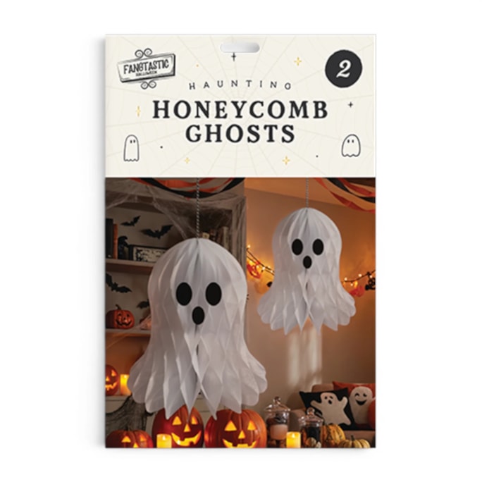 Wholesale Halloween Honeycomb Ghosts 2pk | Wholesale Direct