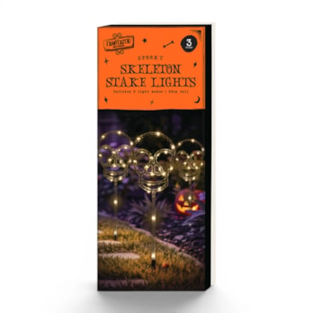 Wholesale Halloween Skeleton LED Stakes 3pk CDU | Wholesale Direct