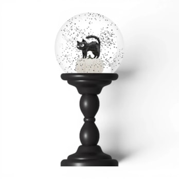 Wholesale Halloween Black Cat Snow Globe | Wholesale Direct