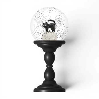 Wholesale Halloween Black Cat Snow Globe | Wholesale Direct Wholesale Halloween Black Cat Snow Globe | Wholesale Direct