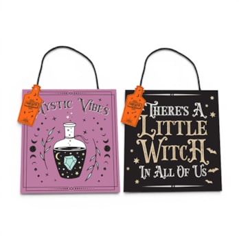 Wholesale Halloween Spooky Hanging Plaque | Wholesale Direct