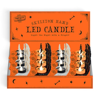 Wholesale Halloween Skeleton Hand With LED Candle | Wholesale Direct