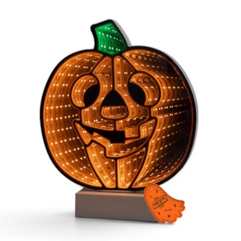 Wholesale LED Battery Operated Infinity Light Pumpkin 25cm x 21cm | Wholesale Direct