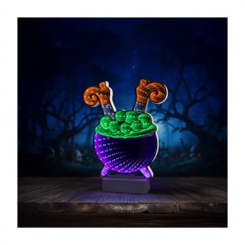 Wholesale LED Battery Operated Infinity Light Witch 25cm x 21cm | Wholesale Direct