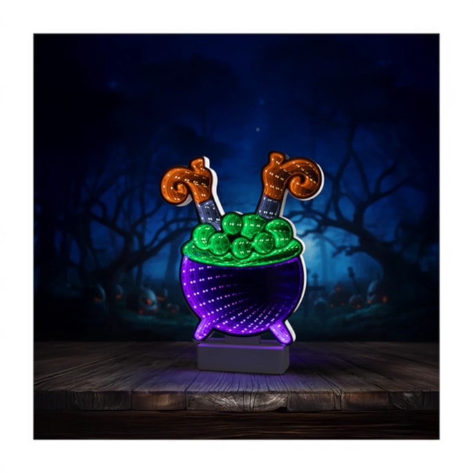 Wholesale LED Battery Operated Infinity Light Witch 25cm x 21cm | Wholesale Direct
