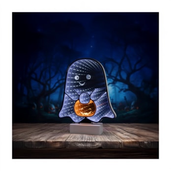 Wholesale LED Battery Operated Infinity Light Ghost 25cm x 21cm | Wholesale Direct