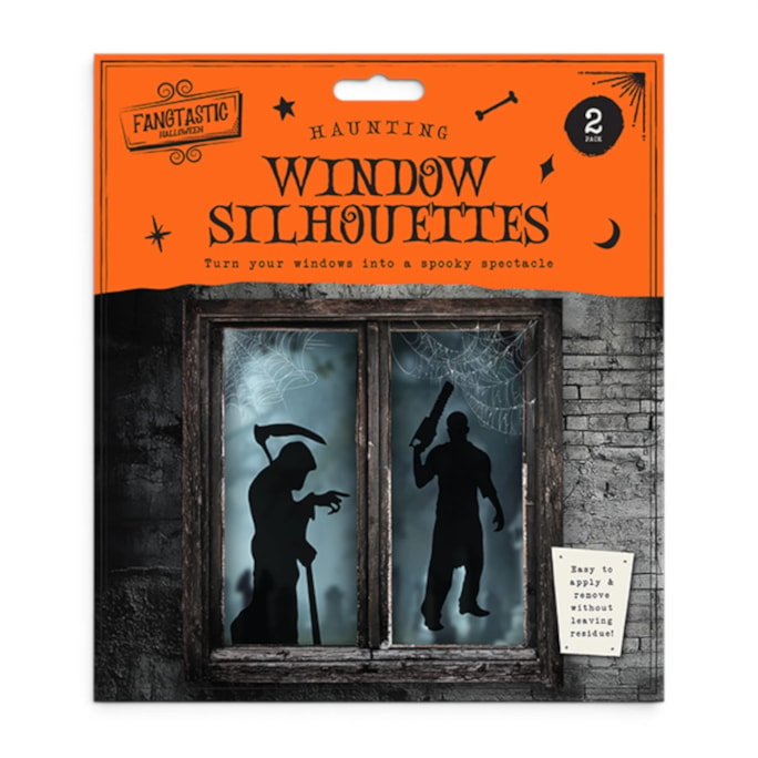 Wholesale Halloween Window Silhouette - 2 Pack | Wholesale Direct