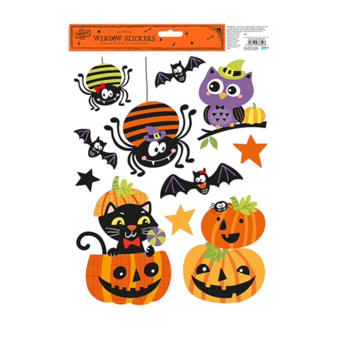 Wholesale Halloween Glitter Window Stickers | Wholesale Direct