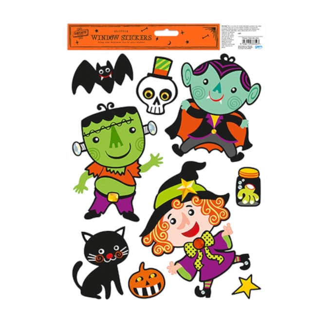 Wholesale Halloween Glitter Window Stickers | Wholesale Direct