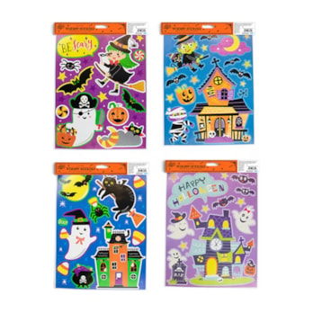 Wholesale Halloween Colourful Glitter Window Stickers | Wholesale Direct Wholesale Halloween Colourful Glitter Window Stickers | Wholesale Direct
