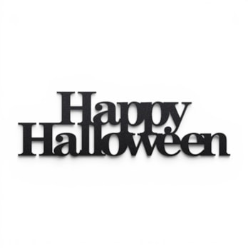 Wholesale Happy Halloween Black Glitter Sign | Wholesale Direct