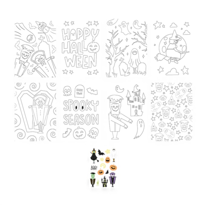 Wholesale Halloween Colouring Set | Wholesale Direct