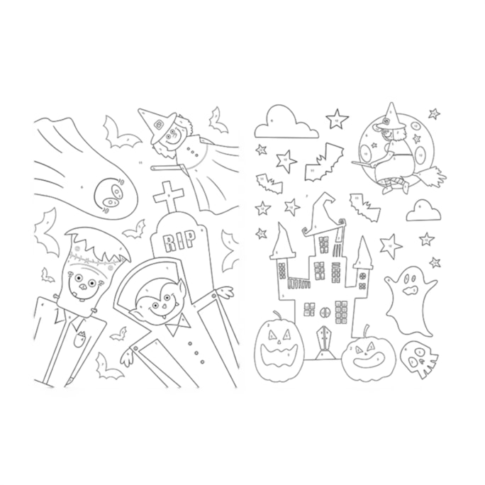 Wholesale Halloween Paint by Numbers 2pk with CDU | Wholesale Direct