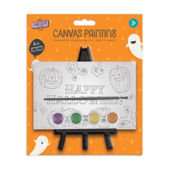 Wholesale Halloween Paint Your Own Canvas with Stand | Wholesale Direct
