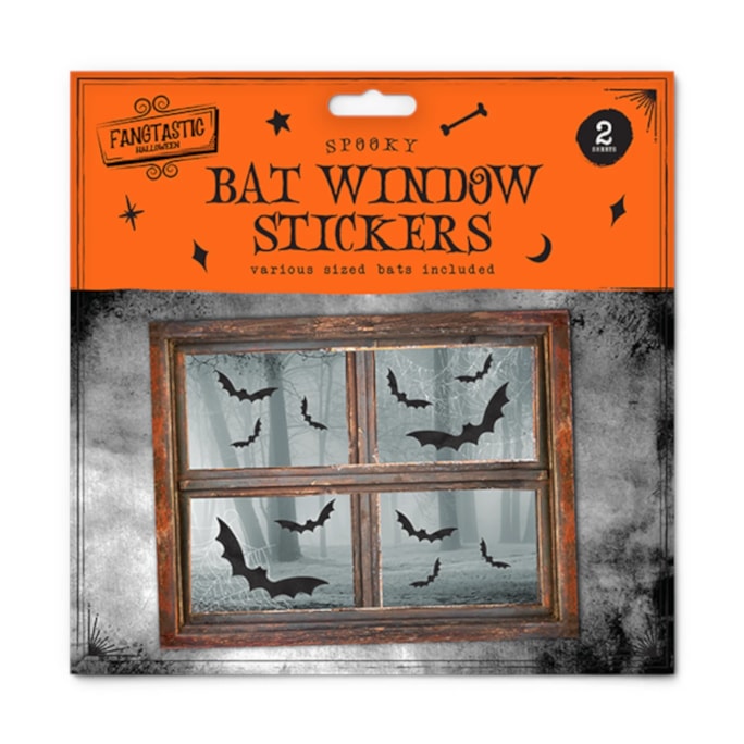 Wholesale Bat Window Stickers 2pk | Wholesale Direct