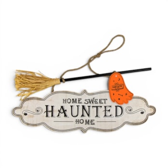 Wholesale Halloween Haunted Home Plaque 40x36cm | Wholesale Direct Wholesale Halloween Haunted Home Plaque 40x36cm | Wholesale Direct