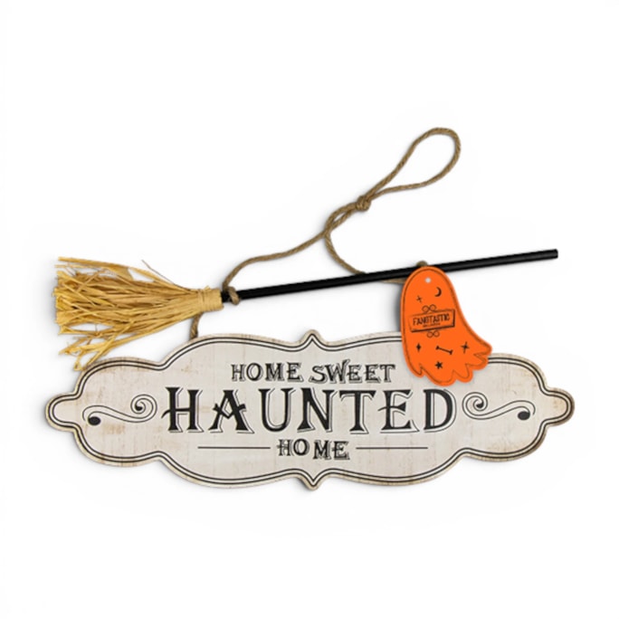 Wholesale Halloween Haunted Home Plaque 40x36cm | Wholesale Direct