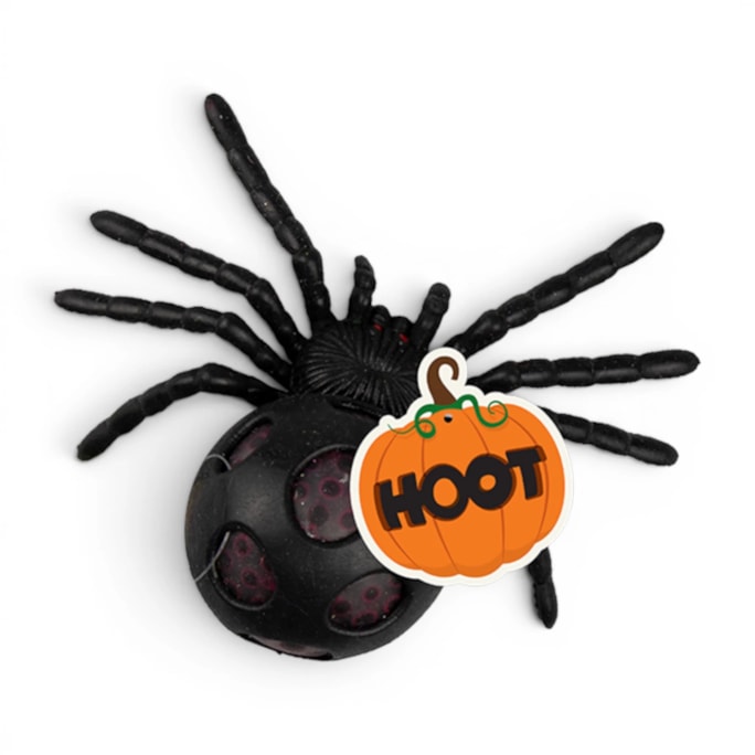 Wholesale Black Neon Bead Squishy Spider CDU | Wholesale Direct